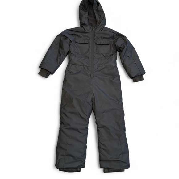 Kids Black Snowsuit  XS 4/5 - Picture 2 of 6